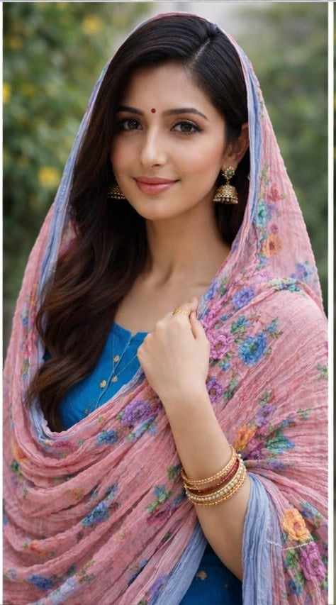FLORAL PRINT CHIFFON DUPATTA