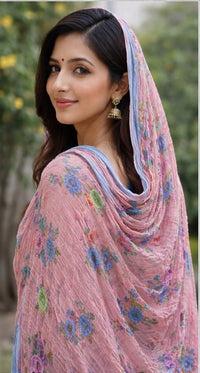 FLORAL PRINT CHIFFON DUPATTA
