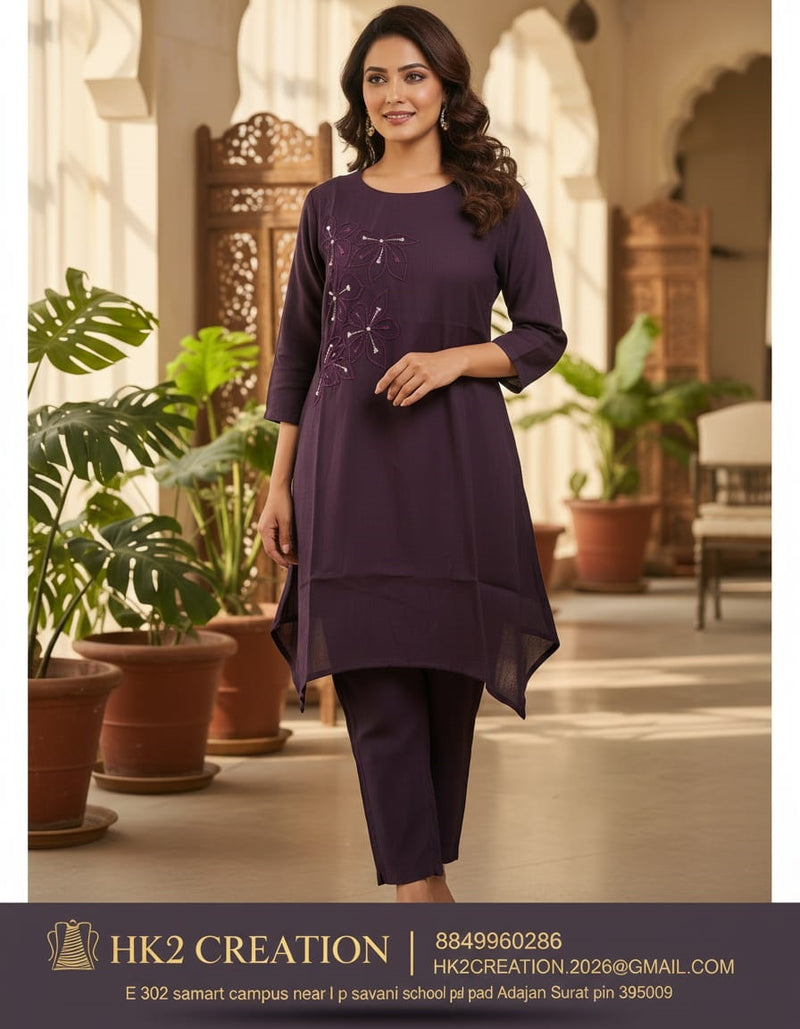 EMBROIDERED ETHNIC CO-ORD SET