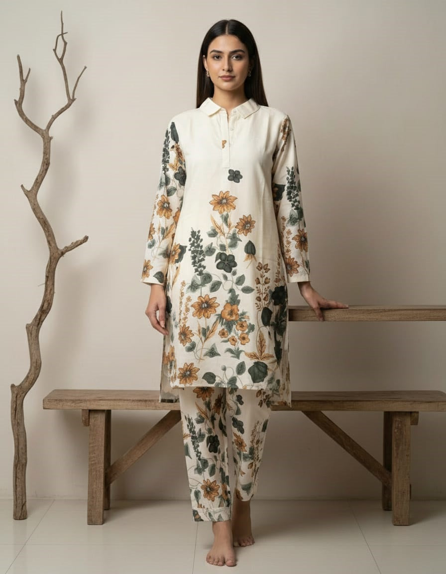 FLORAL PRINTED CO-ORD SET