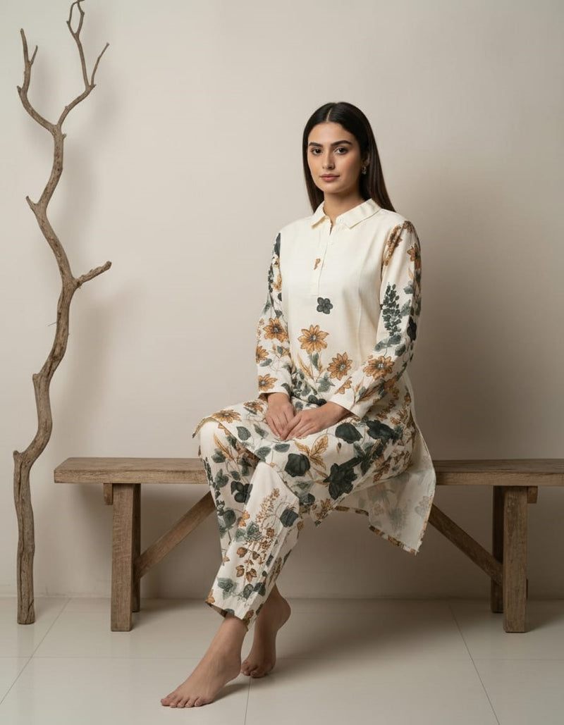 FLORAL PRINTED CO-ORD SET