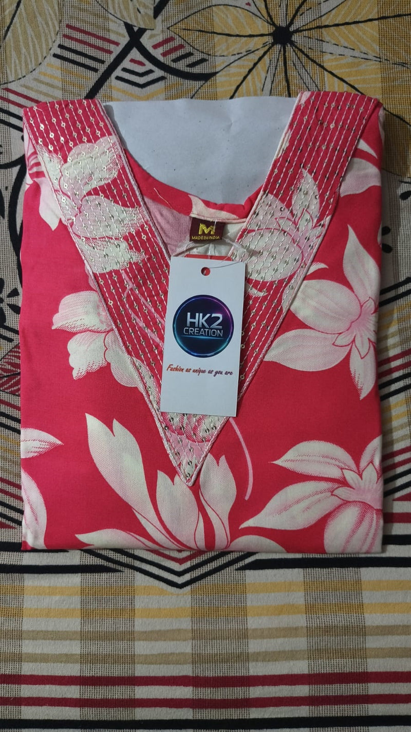 PINK FLORAL PRINTED