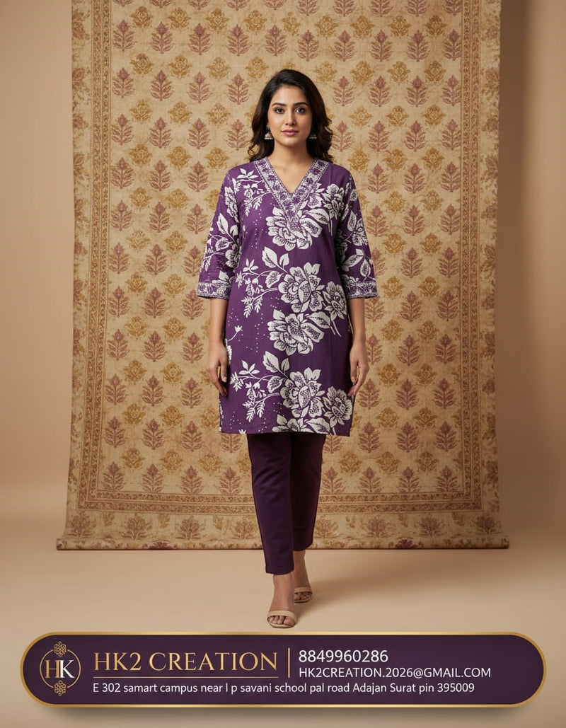 FLORAL PRINT KURTI