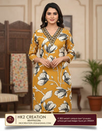 V-NECKLINE WITH CONTRASTING EMBROIDERY