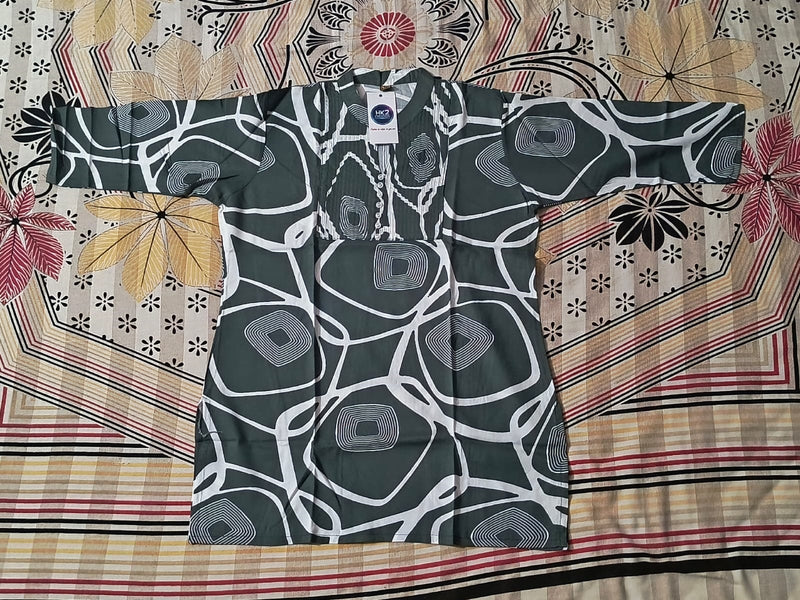 PRINTED COTTON STRAIGHT KURTI