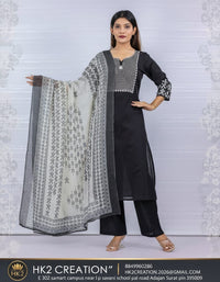EMBROIDERED YOKE AND MATCHING DUPATTA