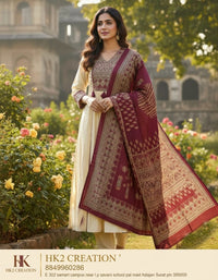 STRAIGHT KURTA PANT SET WITH DUPATTA
