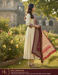 STRAIGHT KURTA PANT SET WITH DUPATTA