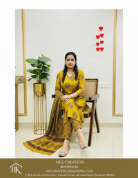 3 PIECE MUGHAL FUSION SALWAR SUIT