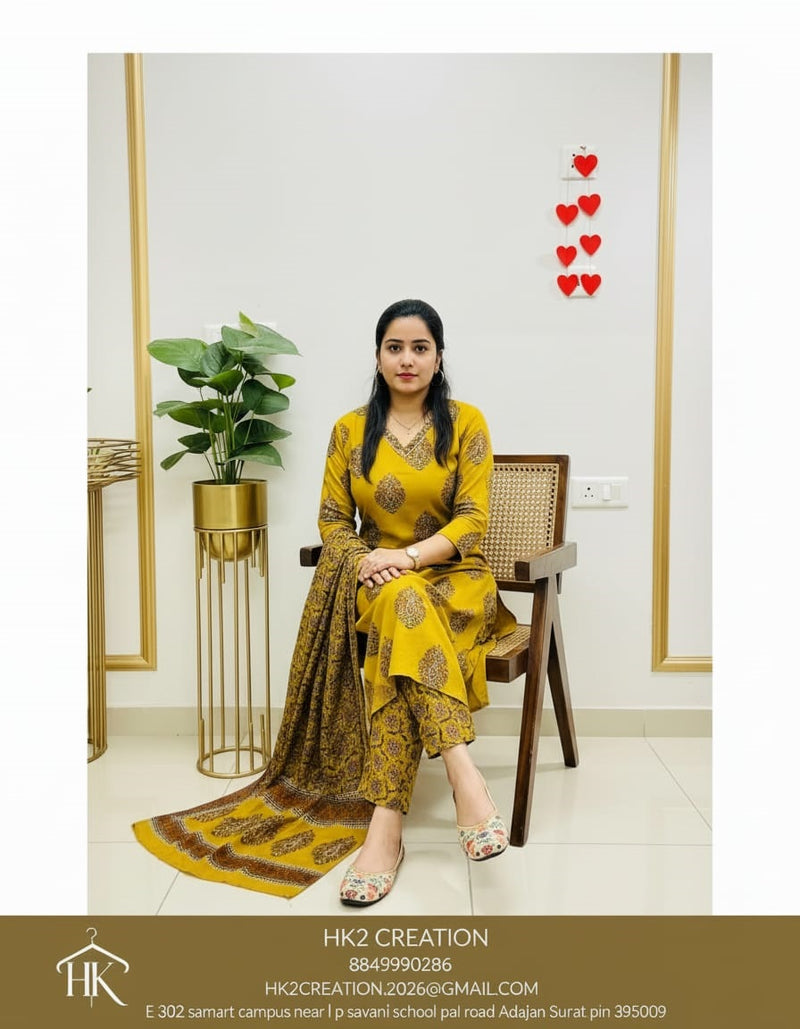 3 PIECE MUGHAL FUSION SALWAR SUIT