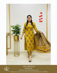 3 PIECE MUGHAL FUSION SALWAR SUIT