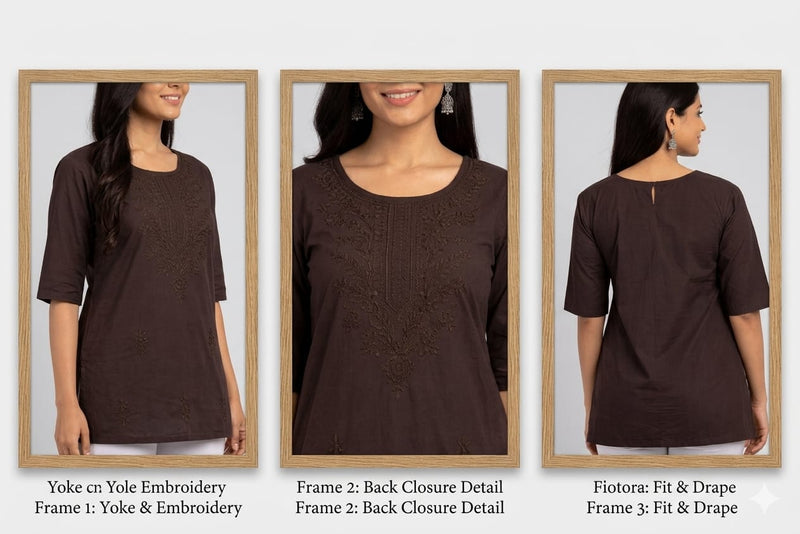 BLACK STRIPED CASUAL KURTI
