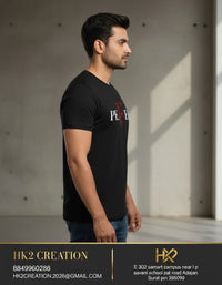 MENS WEAR 100% COTTON ROUND NECK T-SHIRT-185 GSM  "PREFECT"