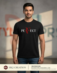 MENS WEAR 100% COTTON ROUND NECK T-SHIRT-185 GSM  "PREFECT"