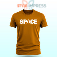 MENS WEAR 100% COTTON ROUND NECK T-SHIRT-185 GSM  "SPACE"