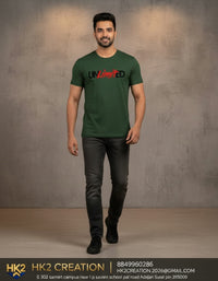 MENS WEAR 100% COTTON ROUND NECK T-SHIRT-185 GSM  "INVISIBLE"