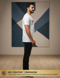 MENS WEAR 100% COTTON ROUND NECK T-SHIRT-185 GSM  "INVISIBLE"