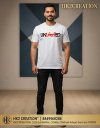 MENS WEAR 100% COTTON ROUND NECK T-SHIRT-185 GSM  "INVISIBLE"