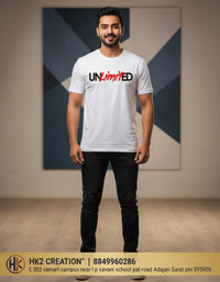 MENS WEAR 100% COTTON ROUND NECK T-SHIRT-185 GSM  "INVISIBLE"