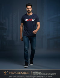 MENS WEAR 100% COTTON ROUND NECK T-SHIRT-185 GSM  "INVISIBLE"