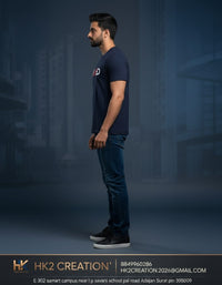 MENS WEAR 100% COTTON ROUND NECK T-SHIRT-185 GSM  "UNLIMITED"