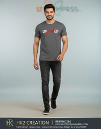 MENS WEAR 100% COTTON ROUND NECK T-SHIRT-185 GSM  "INVISIBLE"