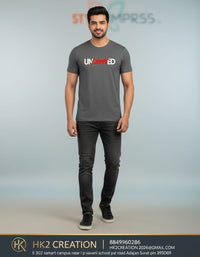 MENS WEAR 100% COTTON ROUND NECK T-SHIRT-185 GSM  "INVISIBLE"