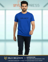 MENS WEAR 100% COTTON ROUND NECK T-SHIRT-185 GSM  "CONFUSED"