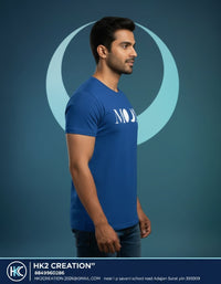 MENS WEAR 100% COTTON ROUND NECK T-SHIRT-185 GSM  "MOON"