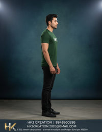 MENS WEAR 100% COTTON ROUND NECK T-SHIRT-185 GSM  "MOON"