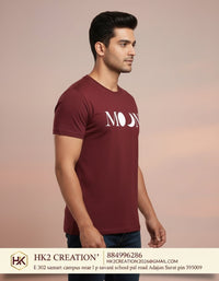 MENS WEAR 100% COTTON ROUND NECK T-SHIRT-185 GSM  "MOON"