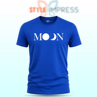 MENS WEAR 100% COTTON ROUND NECK T-SHIRT-185 GSM  "MOON"