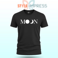 MENS WEAR 100% COTTON ROUND NECK T-SHIRT-185 GSM  "MOON"